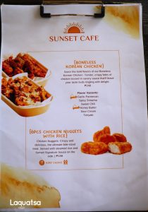 Sunset Cafe Menu 6